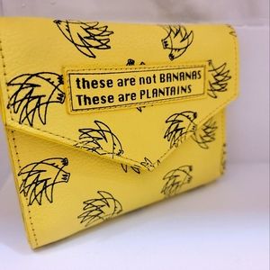 Min & Mon Yellow Plaintains leather Fiona Wallet